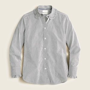 Classic-fit ruffle-collar shirt (sz4)